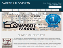 Tablet Screenshot of campbellfloors.com